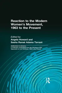 Reaction to the Modern Women's Movement, 1963 to the Present_cover