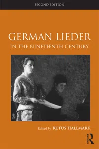 German Lieder in the Nineteenth Century_cover
