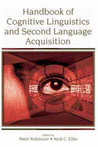 Handbook of Cognitive Linguistics and Second Language Acquisition_cover