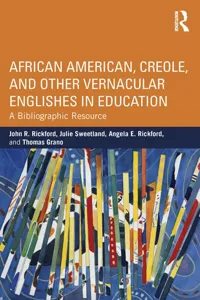 African American, Creole, and Other Vernacular Englishes in Education_cover