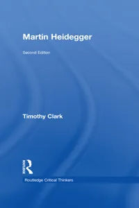 Martin Heidegger_cover