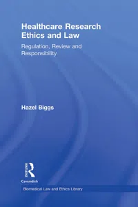 Healthcare Research Ethics and Law_cover