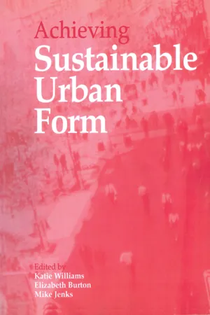 Achieving Sustainable Urban Form