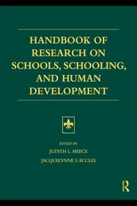 Handbook of Research on Schools, Schooling and Human Development_cover