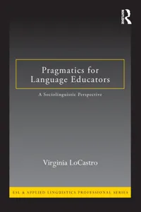 Pragmatics for Language Educators_cover