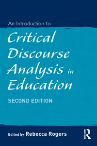 An Introduction to Critical Discourse Analysis in Education_cover