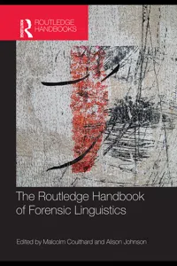 The Routledge Handbook of Forensic Linguistics_cover