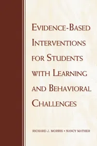 Evidence-Based Interventions for Students with Learning and Behavioral Challenges_cover