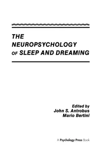 The Neuropsychology of Sleep and Dreaming_cover