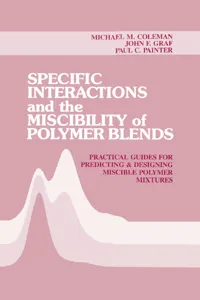 Specific Interactions and the Miscibility of Polymer Blends_cover