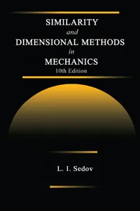 Similarity and Dimensional Methods in Mechanics_cover