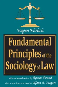 Fundamental Principles of the Sociology of Law_cover