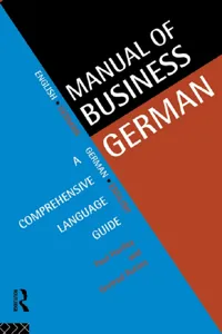 Manual of Business German_cover