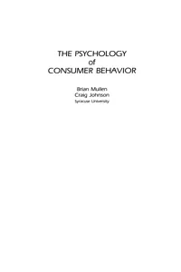 The Psychology of Consumer Behavior_cover