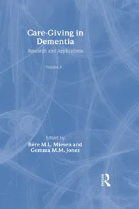 Care-Giving in Dementia_cover