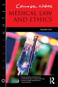 Course Notes: Medical Law and Ethics_cover