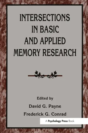 Intersections in Basic and Applied Memory Research