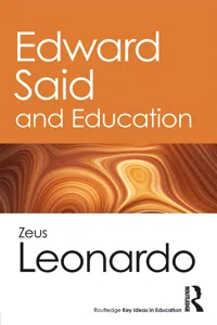 Edward Said and Education_cover