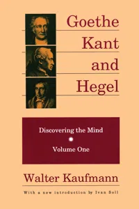 Goethe, Kant, and Hegel_cover