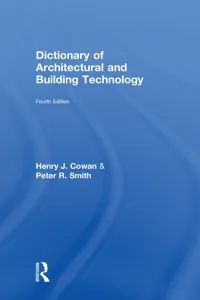 Dictionary of Architectural and Building Technology_cover