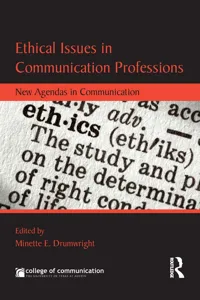 Ethical Issues in Communication Professions_cover