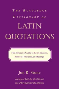 The Routledge Dictionary of Latin Quotations_cover