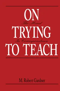 On Trying To Teach_cover