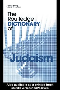 The Routledge Dictionary of Judaism_cover