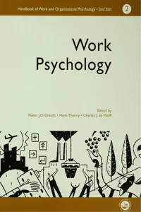 A Handbook of Work and Organizational Psychology_cover