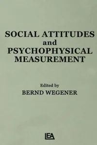 Social Attitudes and Psychophysical Measurement_cover