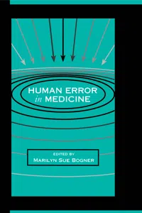 Human Error in Medicine_cover