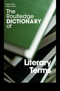 The Routledge Dictionary of Literary Terms_cover