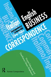 Italian/English Business Correspondence_cover