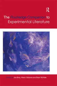 The Routledge Companion to Experimental Literature_cover
