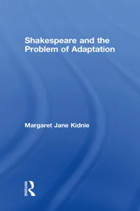 Shakespeare and the Problem of Adaptation_cover