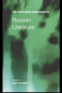 The Routledge Companion to Russian Literature_cover