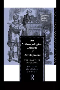 An Anthropological Critique of Development_cover