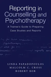 Reporting in Counselling and Psychotherapy_cover