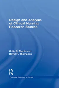 Design and Analysis of Clinical Nursing Research Studies_cover