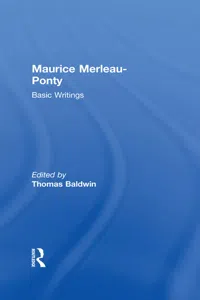 Maurice Merleau-Ponty: Basic Writings_cover