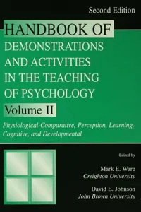 Handbook of Demonstrations and Activities in the Teaching of Psychology_cover