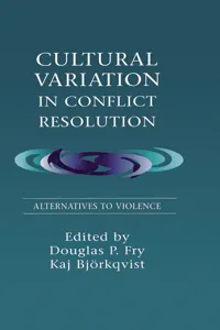 Cultural Variation in Conflict Resolution_cover