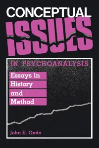 Conceptual Issues in Psychoanalysis_cover