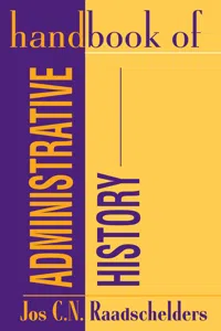 Handbook of Administrative History_cover