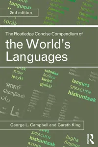 The Routledge Concise Compendium of the World's Languages_cover