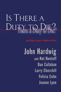 Is There a Duty to Die?_cover