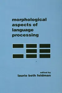 Morphological Aspects of Language Processing_cover