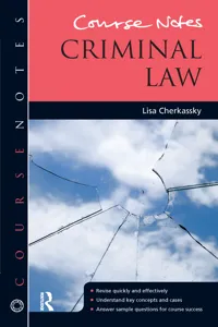 Course Notes: Criminal Law_cover