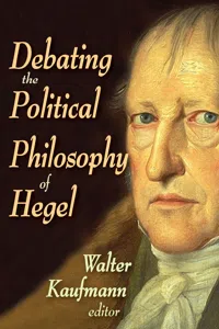 Debating the Political Philosophy of Hegel_cover