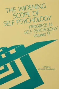 Progress in Self Psychology, V. 9_cover